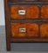 Victorian Whisky Brown Leather Chest of Drawers, Image 9