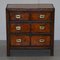 Victorian Whisky Brown Leather Chest of Drawers 2