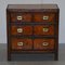 Victorian Whisky Brown Leather Chest of Drawers, Image 2