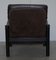 Fauteuil et Repose-Pieds Chesterfield Mid-Century en Cuir Marron, Set de 2 15