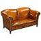 Whisky Brown Leather Sofa, Image 1