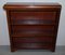 English Mahogany Corner Bookcases, Set of 2 9