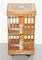 Librería giratoria eduardiana de madera nudosa de nogal y madera satinada, década de 1900, Imagen 3