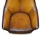 Curved Back Brown Leather Armchairs, Set of 2 5