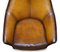 Curved Back Brown Leather Armchairs, Set of 2, Image 5