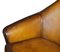 Curved Back Brown Leather Armchairs, Set of 2 15