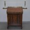 Vintage Burr Walnut, Leather and Brass Desk, Image 16