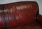 Reddish Brown Leather Sofa 11