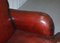 Reddish Brown Leather Sofa 8