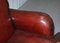 Reddish Brown Leather Sofa, Image 8