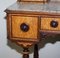 Victorian Burr Satinwood Dressing Table with Marble Top, 1880s, Image 4