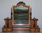 Victorian Burr Satinwood Dressing Table with Marble Top, 1880s, Image 9