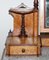 Victorian Burr Satinwood Dressing Table with Marble Top, 1880s 10