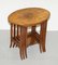 Tables Gigognes Victoriennes en Noyer, Set de 3 2