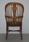 English 19th Century Elm High Back Windsor Armchair 16