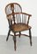 Burr Yew Wood and Elm Windsor Armchairs, 1860s, Set of 2 3