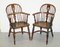 Burr Yew Wood and Elm Windsor Armchairs, 1860s, Set of 2 2