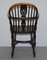 Burr Yew Wood and Elm Windsor Armchairs, 1860s, Set of 2, Image 12