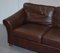 Abbey Brown Leather Sofa with Armchair from Marks & Spencers, Set of 2 4