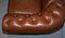 Brown Leather Chesterfield Sofa 11