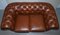 Brown Leather Chesterfield Sofa 4