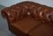 Brown Leather Chesterfield Sofa 5