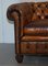 Whisky Brown Leather Chesterfield Club Sofa, 1900s, Image 6