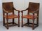 Burr Oak Dining Chairs by Robert Mouseman Thompson, 1930s, Set of 6 3