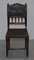 French Oak and Embossed Crocodile Leather Dining Chair, 1880s, Image 3