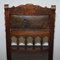 French Oak and Embossed Crocodile Leather Dining Chair, 1880s, Image 14