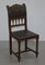 French Oak and Embossed Crocodile Leather Dining Chair, 1880s 2