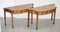 George III Style Satinwood & Tulip Wood Console Tables, 1780s, Set of 2 2