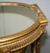 Gold Giltwood Table with Mirror Top, 1920s, Set of 2 19