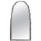 Art Deco Peach Glass Beveled Venetian Curved Steeple Top Mirror 1