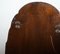 Art Deco Peach Glass Beveled Venetian Curved Steeple Top Mirror 12