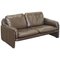 Danish Brown Leather Sofa 1