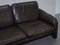 Danish Brown Leather Sofa 4