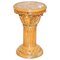 Corithian Pillar Jardiniere in Hardwood with Italian Marble Top, Image 1