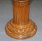 Corithian Pillar Jardiniere in Hardwood with Italian Marble Top 4