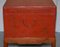 Mesa de centro con equipaje chinoiserie vintage pintada a mano con espacio de almacenamiento, Imagen 14