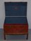 Mesa de centro con equipaje chinoiserie vintage pintada a mano con espacio de almacenamiento, Imagen 19