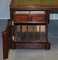 Victorian Double Sided Honduras Hardwood, Brass & Green Leather Banking Desk 14