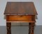 Large Hardwood Side Table with Single Drawer Campaign from Theodore Alexander 11