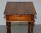 Large Hardwood Side Table with Single Drawer Campaign from Theodore Alexander, Image 11