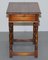 Large Hardwood Side Table with Single Drawer Campaign from Theodore Alexander, Image 10