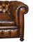 English Hand Dyed Cigar Brown Leather Chesterfield Club Sofa, 1960s, Image 10