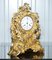 Large French Gold Gilt & Bronze Decorative Mantle Clock, 1860s 2