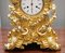Large French Gold Gilt & Bronze Decorative Mantle Clock, 1860s 3