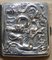 Meiji Period Solid Silver Dragon Embossed Cigarette Case with Gold Gilding, Image 5