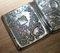 Meiji Period Solid Silver Dragon Embossed Cigarette Case with Gold Gilding, Image 4